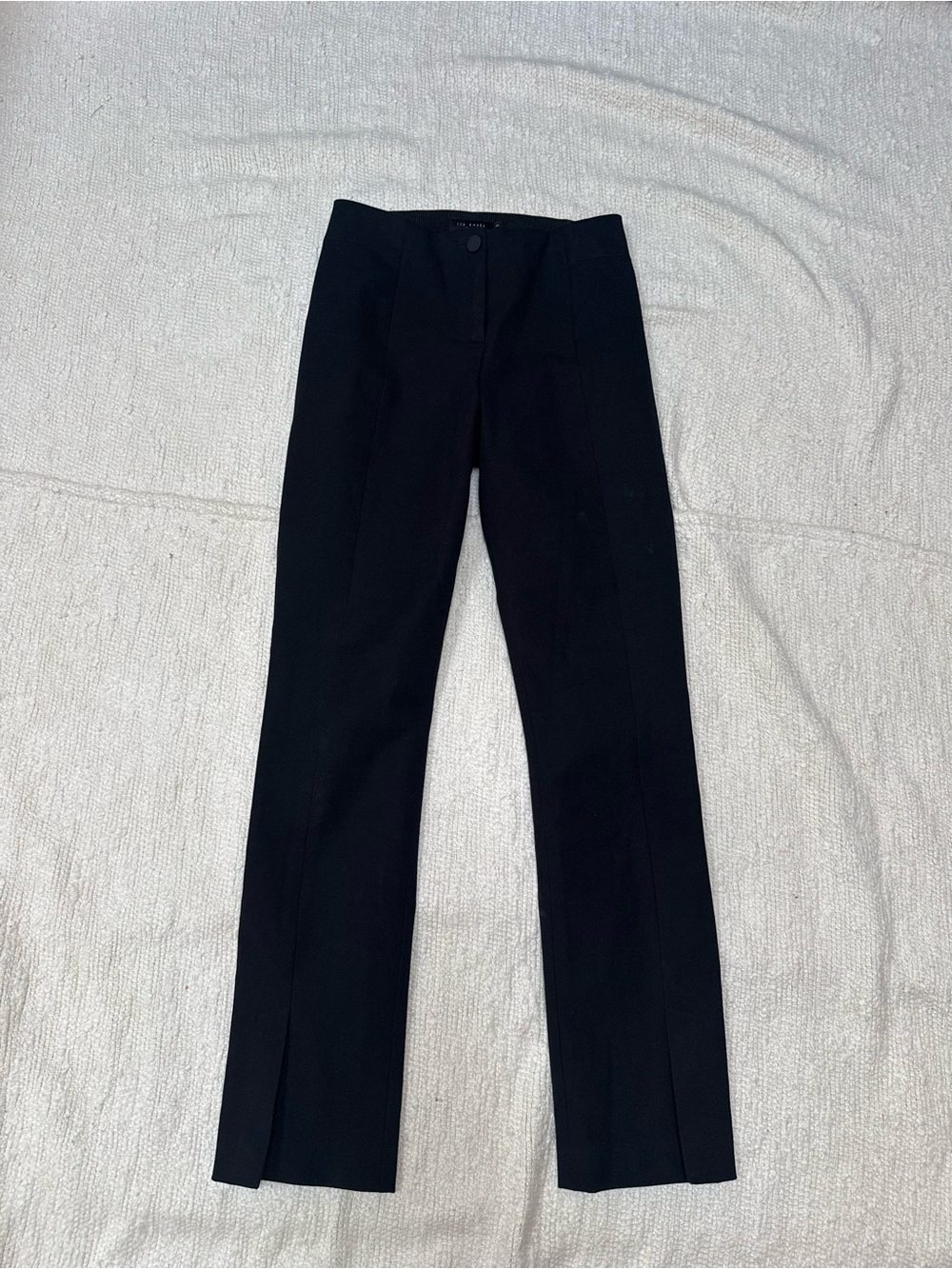 $189 Ted Baker London Split Hem Black Skinny Pants Size XS